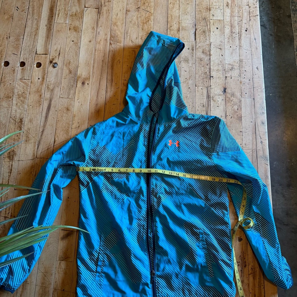 Under Armour Blue Kids Jacket with Black Accents